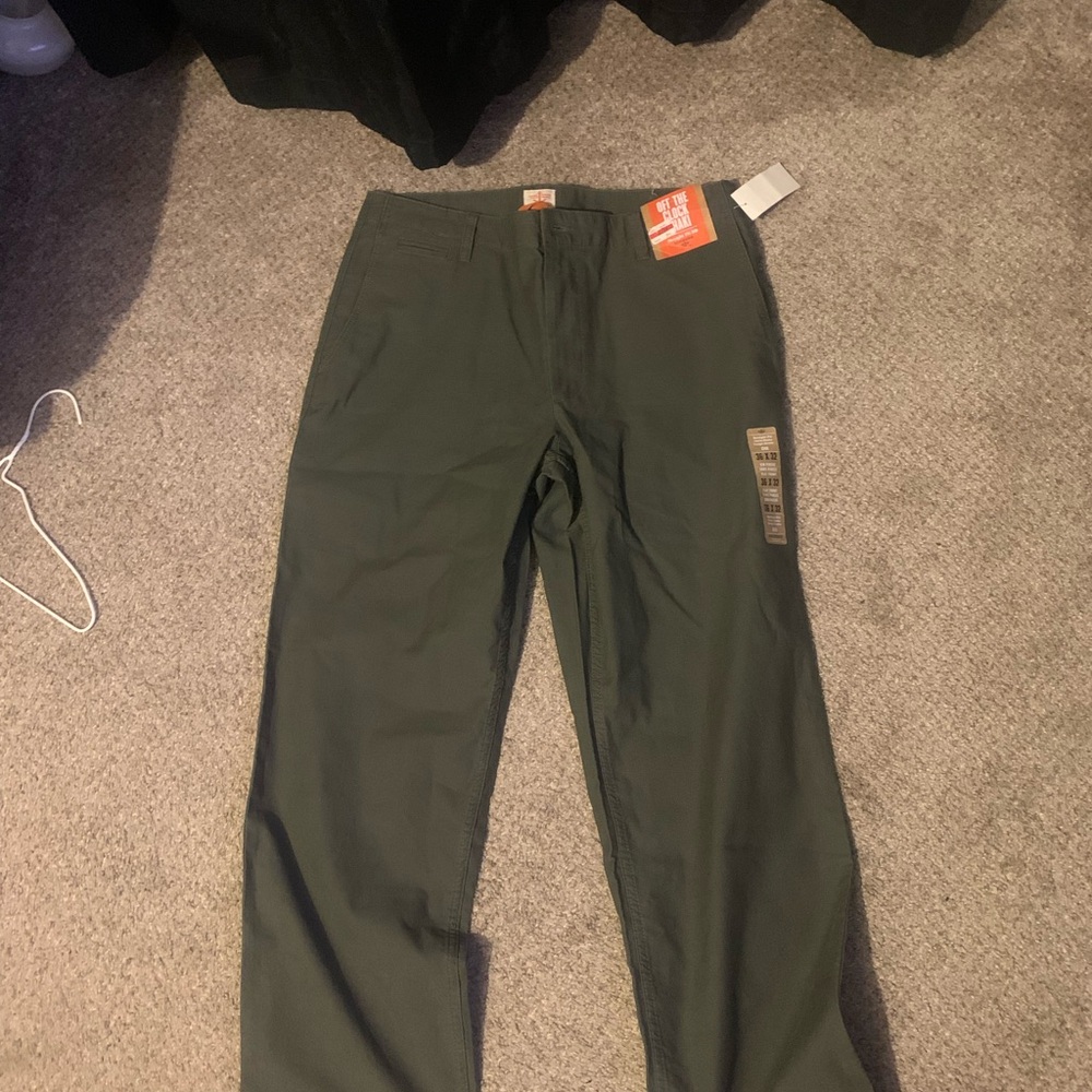 Classic Olive Chinos for Men